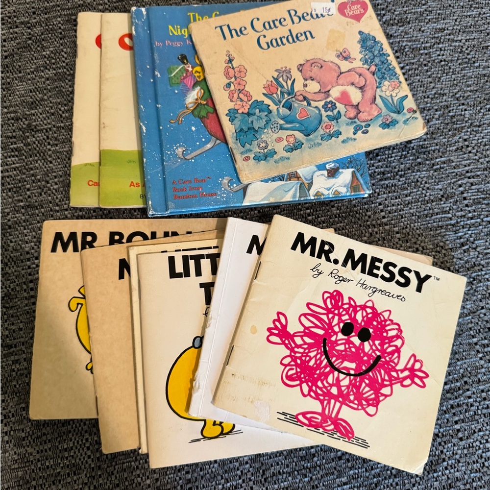 Children's vintage Book Collection- roger hargreaves, care bears, oh beans